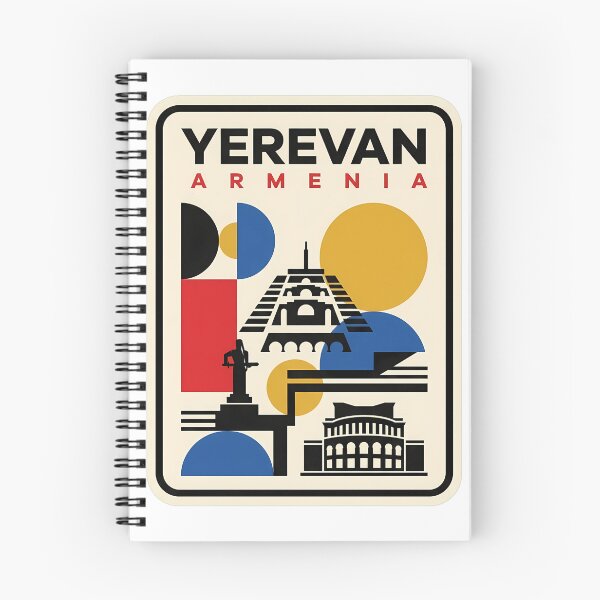 Item preview, Geometric Yerevan Armenia Modernist Travel Art designed and sold by k3rstman1.