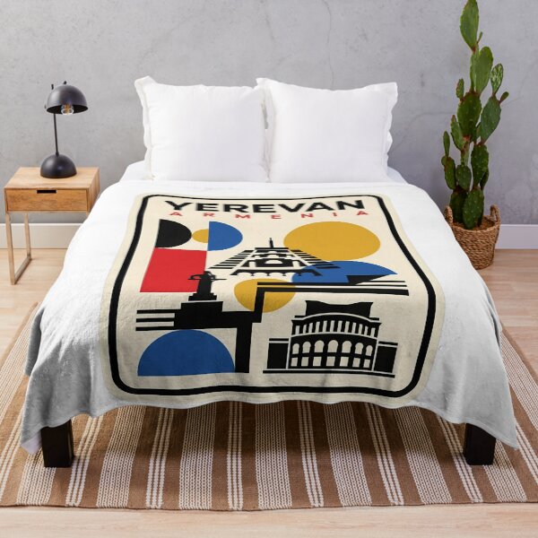 Item preview, Geometric Yerevan Armenia Modernist Travel Art designed and sold by k3rstman1.