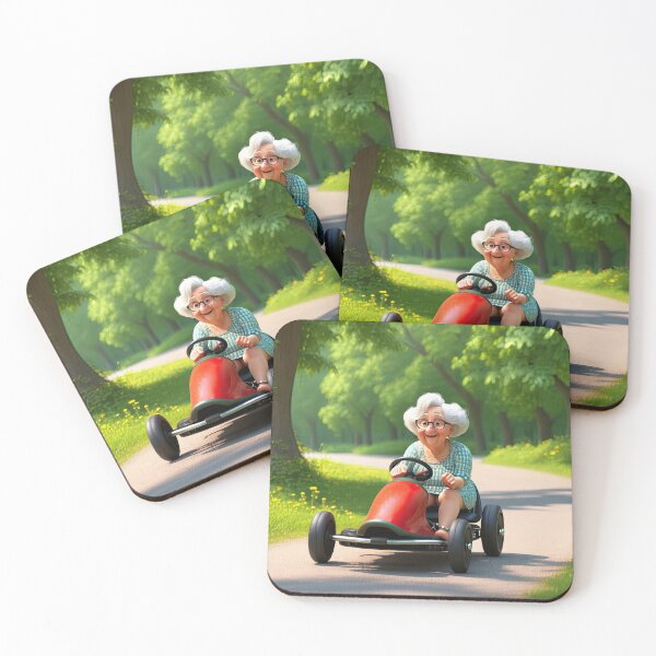 Item preview, Old Woman riding a go-cart designed and sold by Colin Bentham.