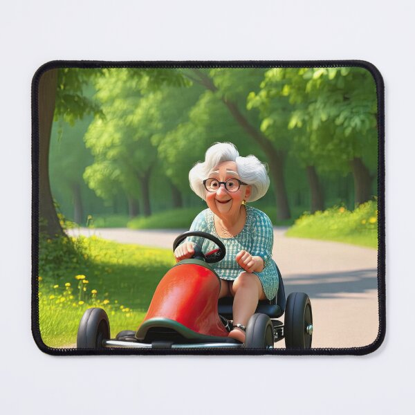 Item preview, Old Woman riding a go-cart designed and sold by Colin Bentham.