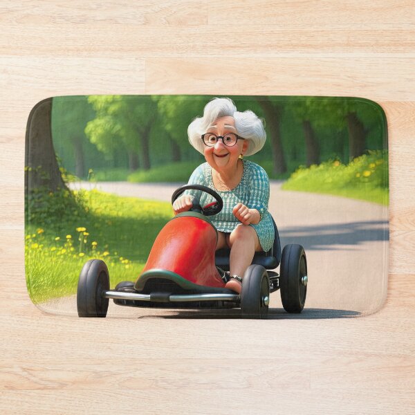 Item preview, Old Woman riding a go-cart designed and sold by Colin Bentham.