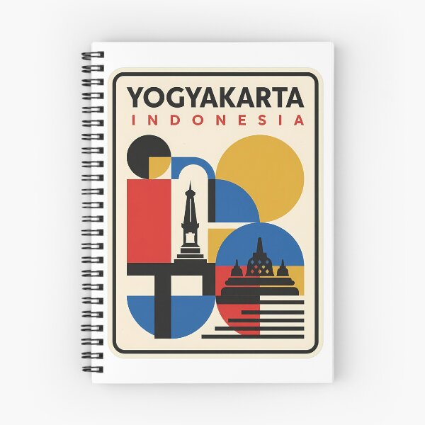 Item preview, Retro Yogyakarta Indonesia Geometric Travel Landmark Style designed and sold by k3rstman1.