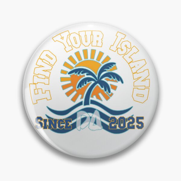 Item preview, Find Your Island Vintage Varsity Palm Tree Retro Sunset Coastal Beach Streetwear Graphic designed and sold by DesignArtist.ia.