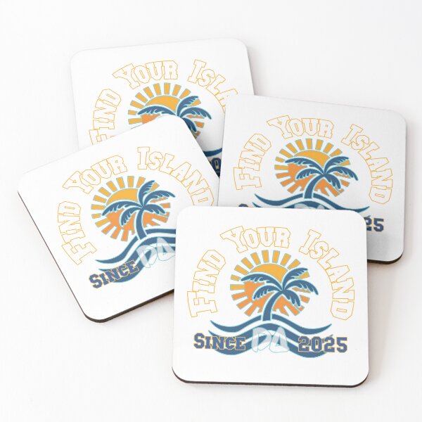 Item preview, Find Your Island Vintage Varsity Palm Tree Retro Sunset Coastal Beach Streetwear Graphic designed and sold by DesignArtist.ia.