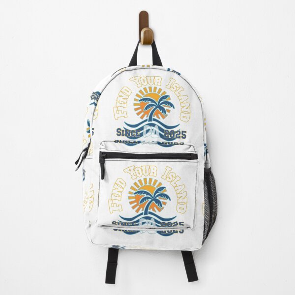 Item preview, Find Your Island Vintage Varsity Palm Tree Retro Sunset Coastal Beach Streetwear Graphic designed and sold by DesignArtist.ia.