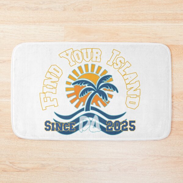 Item preview, Find Your Island Vintage Varsity Palm Tree Retro Sunset Coastal Beach Streetwear Graphic designed and sold by DesignArtist.ia.