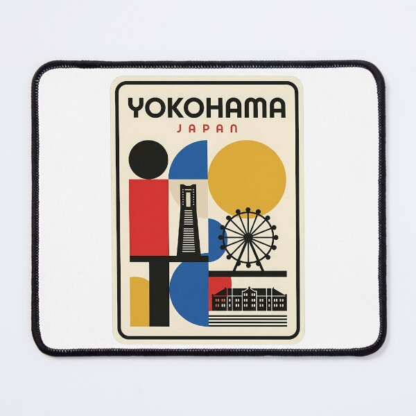 Item preview, Yokohama Japan Retro Geometric Cityscape designed and sold by k3rstman1.
