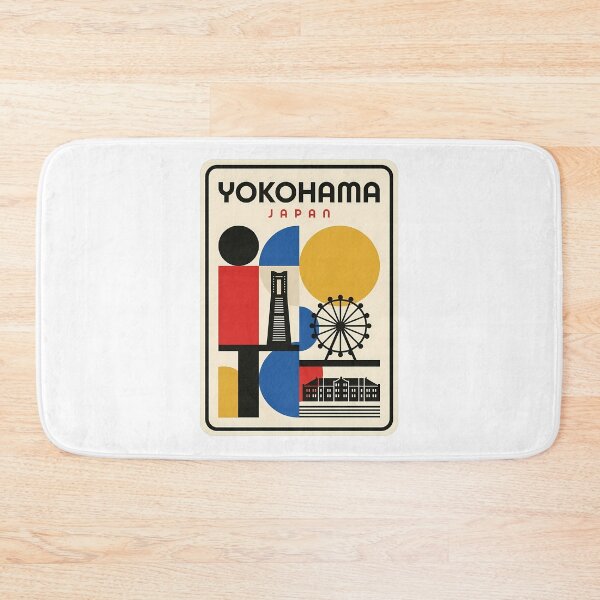 Item preview, Yokohama Japan Retro Geometric Cityscape designed and sold by k3rstman1.