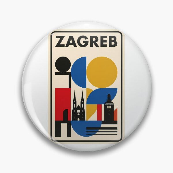Item preview, Zagreb Croatia Mid Century Modern Travel Style designed and sold by k3rstman1.