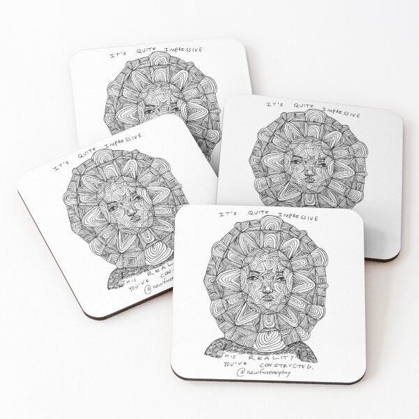 Item preview, Constructed Reality Intricate Geometric Face Line Art designed and sold by Newfacedesi.