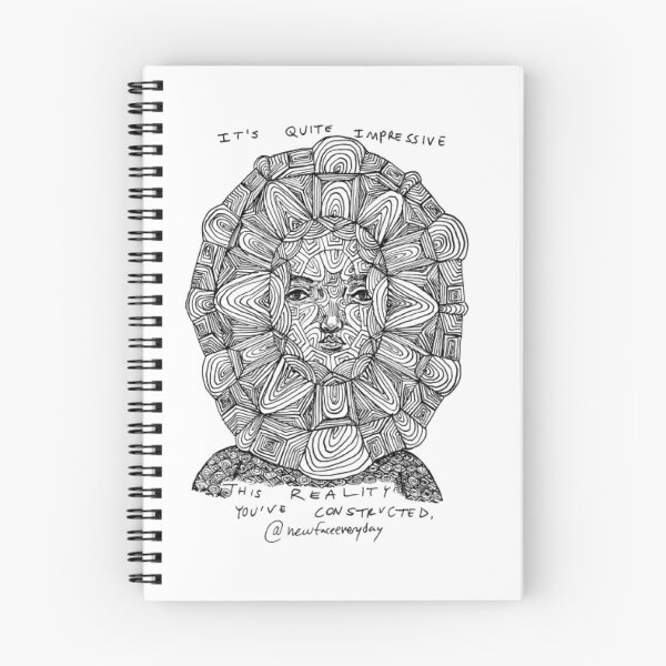 Item preview, Constructed Reality Intricate Geometric Face Line Art designed and sold by Newfacedesi.