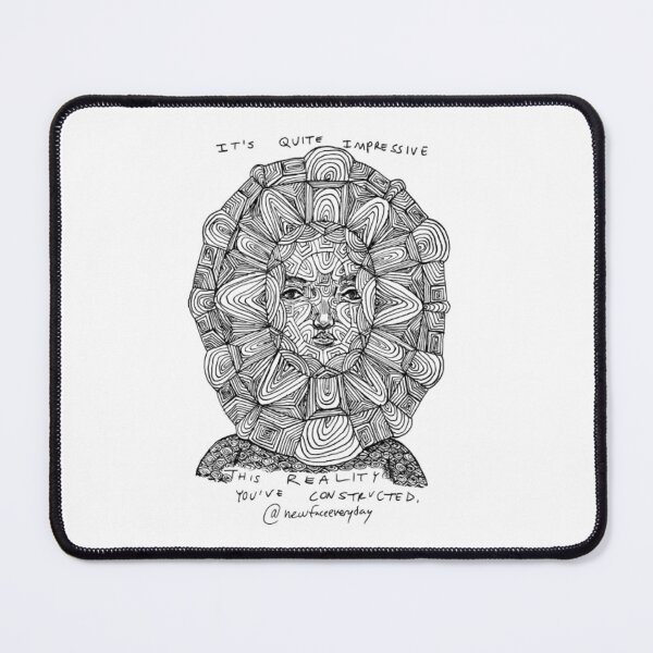 Item preview, Constructed Reality Intricate Geometric Face Line Art designed and sold by Newfacedesi.