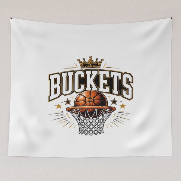 Item preview, Buckets Basketball Shirt designed and sold by layalistoresa.