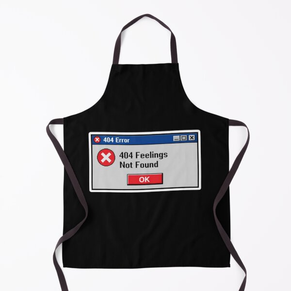 Item preview, 404 Feelings Not Found – Retro Error Box Sticker designed and sold by Timeless Junction.
