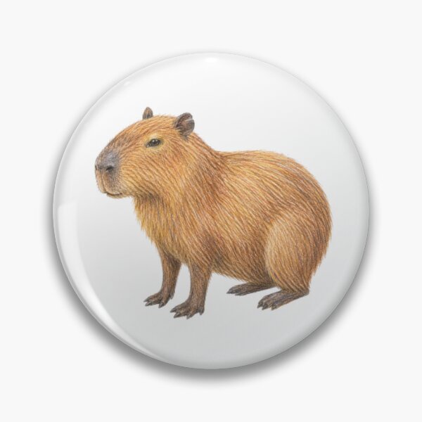 Item preview, Capybara pencil drawing designed and sold by JOANNASKAH.