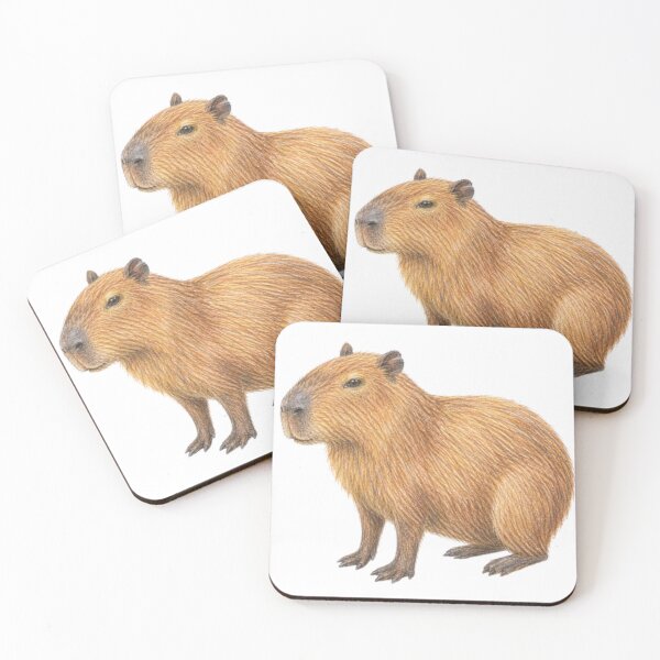 Item preview, Capybara pencil drawing designed and sold by JOANNASKAH.
