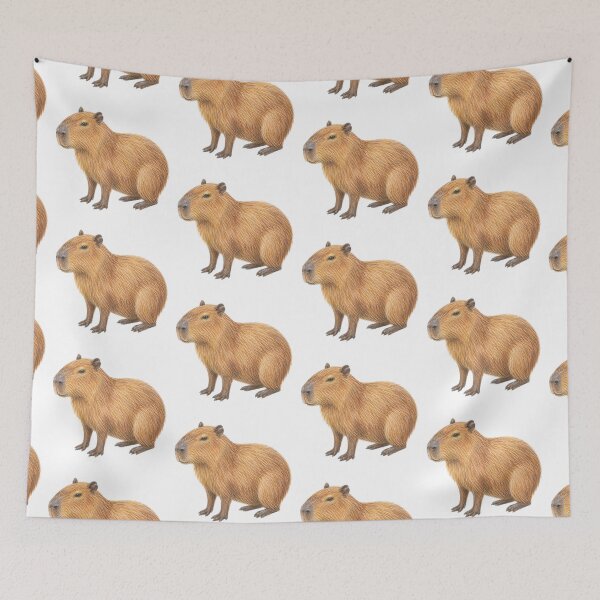 Item preview, Capybara pencil drawing designed and sold by JOANNASKAH.