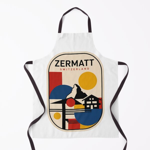 Item preview, Zermatt Switzerland Matterhorn Geometric Vintage Travel Scene designed and sold by k3rstman1.