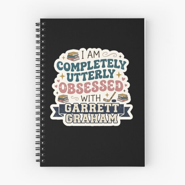 Item preview, I Am Completely Utterly Obsessed With Garrett Graham Bookish Quote Small Sticker designed and sold by  BreedCraft Studio.
