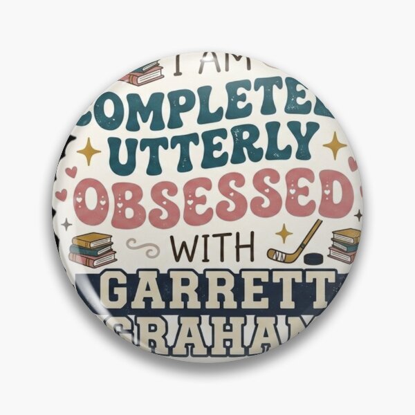Item preview, I Am Completely Utterly Obsessed With Garrett Graham Bookish Quote Small Sticker designed and sold by  BreedCraft Studio.