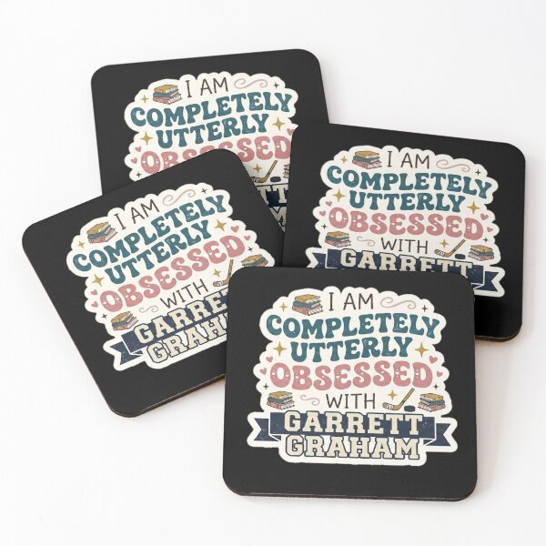 Item preview, I Am Completely Utterly Obsessed With Garrett Graham Bookish Quote Small Sticker designed and sold by  BreedCraft Studio.