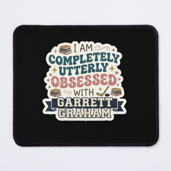 Item preview, I Am Completely Utterly Obsessed With Garrett Graham Bookish Quote Small Sticker designed and sold by  BreedCraft Studio.