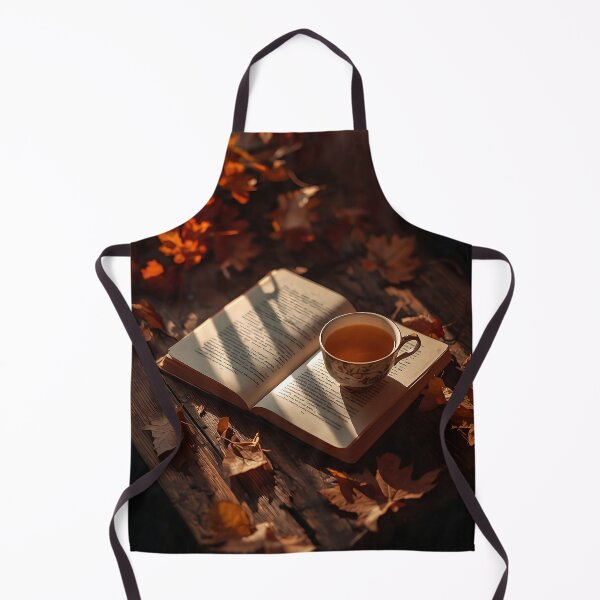 Item preview, Cozy Autumn Reading with Tea and Open Book Illustration designed and sold by Evergreen Horizon Works.