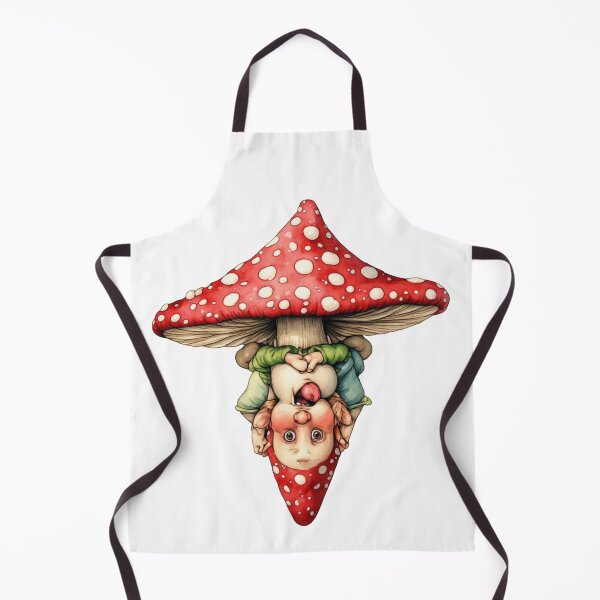 Item preview, Funny Upside Down Mushroom Gnome Whimsical Art designed and sold by dcohea.