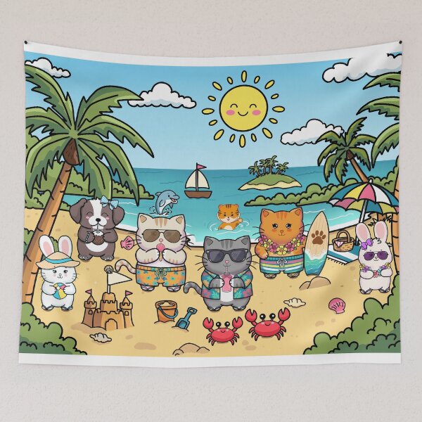 Item preview, sunny day at the beach designed and sold by Hello-Cuties.