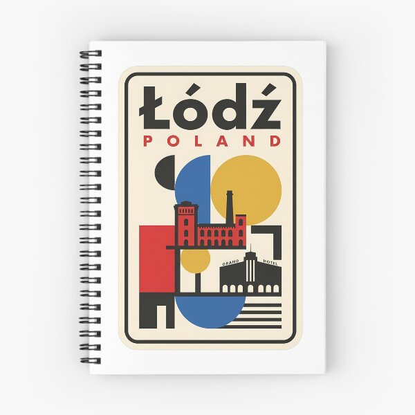 Item preview, Vintage Lodz Poland Bauhaus Geometric Industrial Travel designed and sold by k3rstman1.