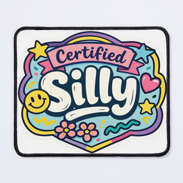 Item preview, Certified Silly – Anti‑Design Pastel Badge designed and sold by Timeless Junction.