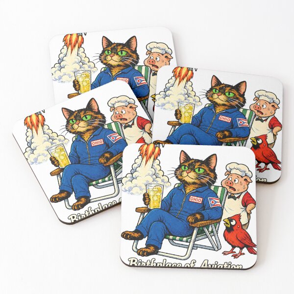 Item preview, Ohio — Tortoiseshell Cat Cardinal Rocket Humor Gift designed and sold by Martin's_Design.