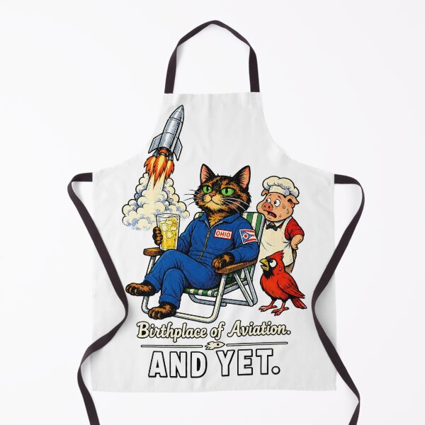 Item preview, Ohio — Tortoiseshell Cat Cardinal Rocket Humor Gift designed and sold by Martin's_Design.