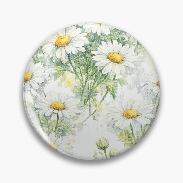 Item preview, Watercolor Daisy Floral Pattern designed and sold by ZippyVibes81.