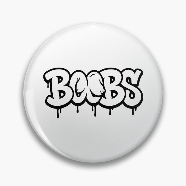 Item preview, Urban Graffiti Boobs Art - Edgy Streetwear Design designed and sold by raedattia.