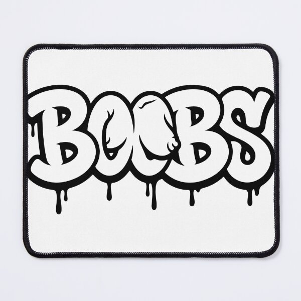 Item preview, Urban Graffiti Boobs Art - Edgy Streetwear Design designed and sold by raedattia.