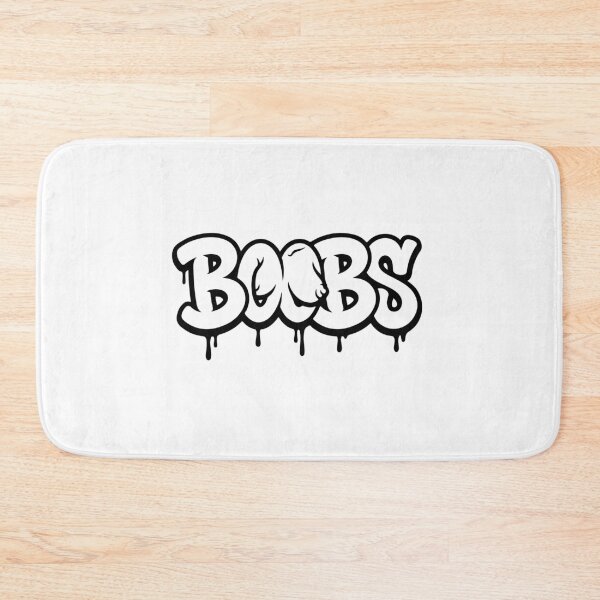 Item preview, Urban Graffiti Boobs Art - Edgy Streetwear Design designed and sold by raedattia.