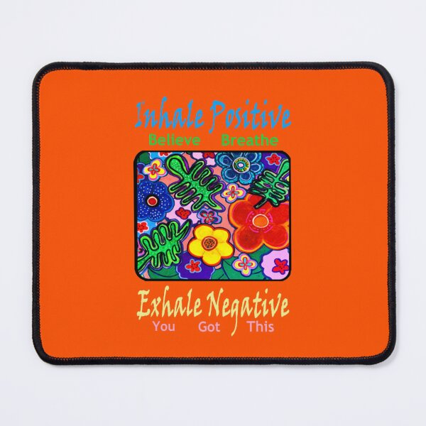 Item preview, Inhale Positive Exhale Negative Hand Painted Flowers designed and sold by kel72.
