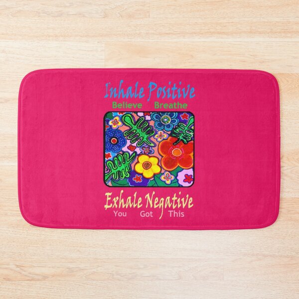 Item preview, Inhale Positive Exhale Negative Hand Painted Flowers designed and sold by kel72.
