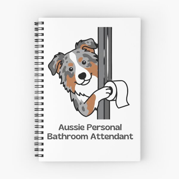 Item preview, Personal Bathroom Attendant Funny Australian Shepherd designed and sold by SW Shop.