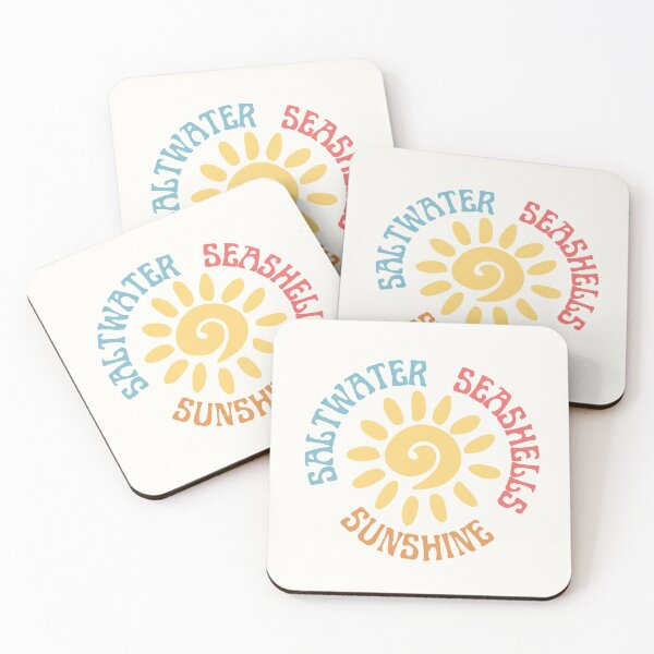 Item preview, Salwater Seashelss Sunshine designed and sold by VibetheSeason.