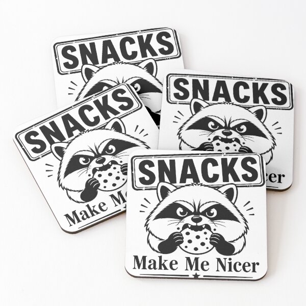 Item preview, Snacks Make Me Nicer Funny Raccoon Meme Snack Lover Humor T-Shirt designed and sold by ShopOnTheTopp.