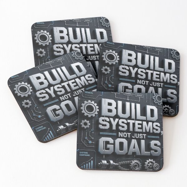 Item preview, Build Systems Not Just Goals – Motivational Entrepreneur Hustle Gift designed and sold by UrmiCreation.