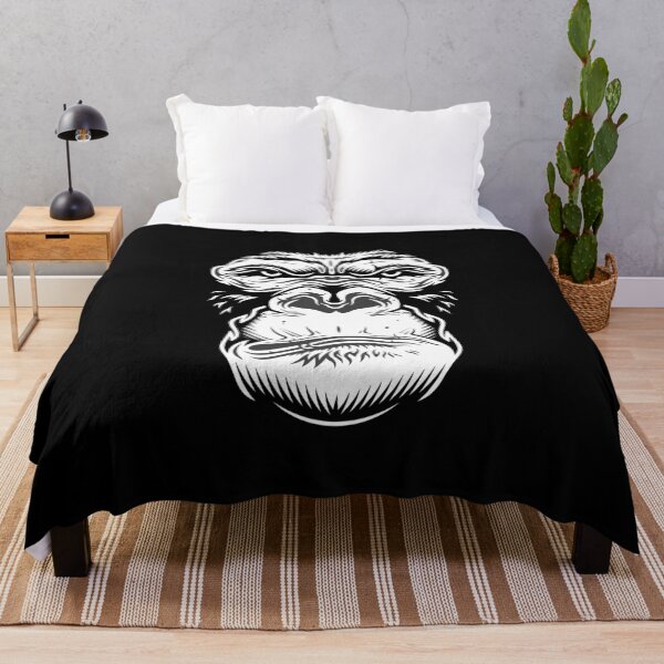Item preview, Angry Gorilla Vector illustation Silverback Monochromatic Art designed and sold by Jo Graphics.
