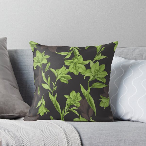 Item preview, Green Lily Pattern designed and sold by imaniko.