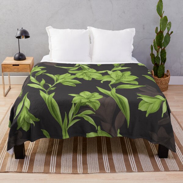 Item preview, Green Lily Pattern designed and sold by imaniko.