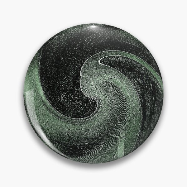 Item preview, Night Ocean Wave Spiral Pattern in Green designed and sold by Artistestella.