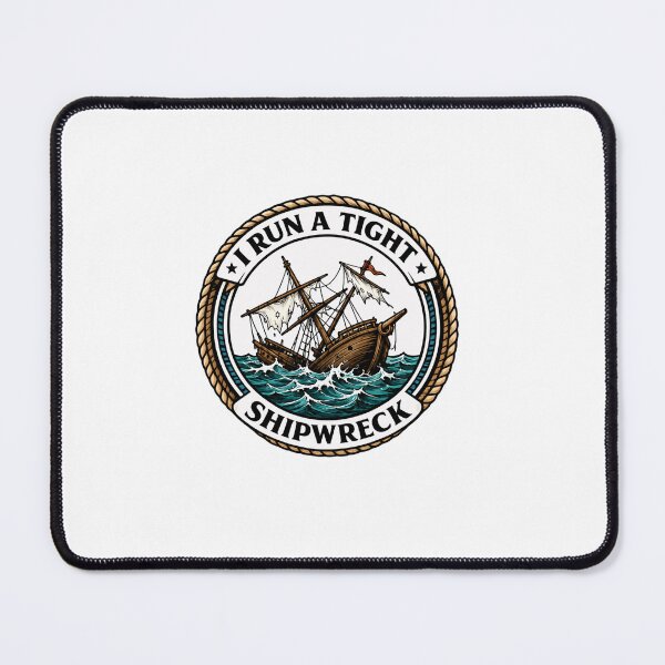 Item preview, I Run A Tight Ship Wreck – Distressed Maritime Comedy designed and sold by RetroMini2026.