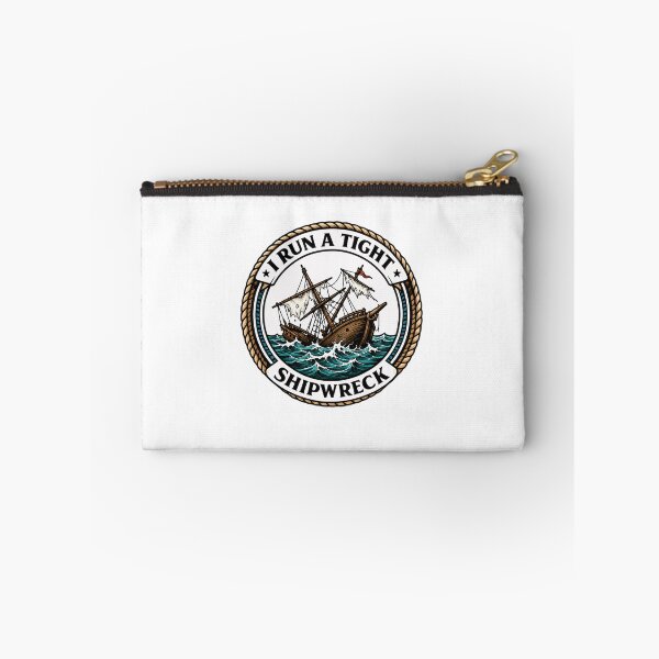 Item preview, I Run A Tight Ship Wreck – Distressed Maritime Comedy designed and sold by RetroMini2026.