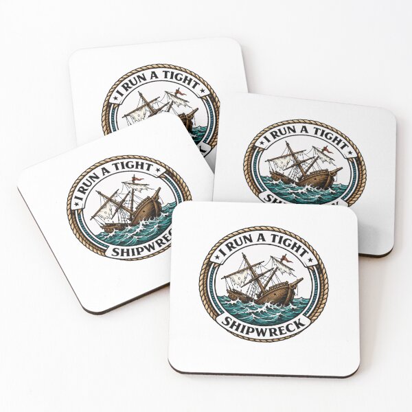 Item preview, I Run A Tight Ship Wreck – Distressed Maritime Comedy designed and sold by RetroMini2026.